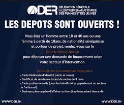 Demande de financement de projets DER au Sénégal – Dépôts ouverts