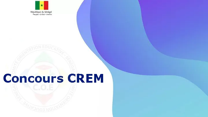Communiqué CREM 2025 – dernier délai accordé aux candidats présélectionnés
