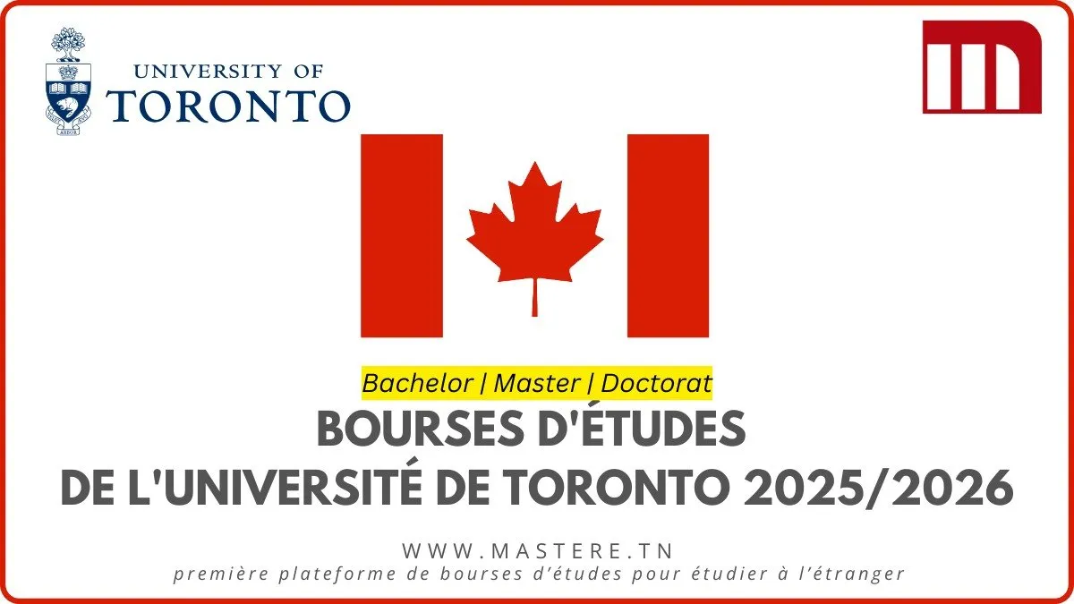 Bourses d’études de l’Université de  Toronto 2025/2026