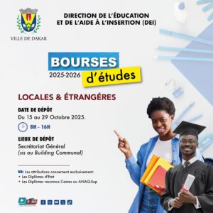 Bourses Mairie de Dakar – Dossiers à fournir
