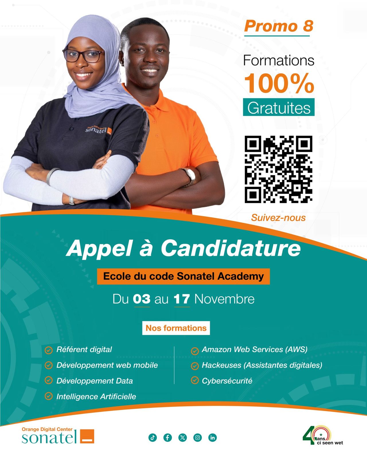 Appel à Candidature – Promotion 2026 | École du Code Sonatel Academy